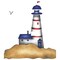Single Lighthouse Wall Stencil | 1583 by Designer Stencils | Outdoor Stencils | Reusable Art Craft Stencils for Painting on Walls, Canvas, Wood | Reusable Plastic Paint Stencil for Home Makeover | Easy to Use & Clean Art Stencil